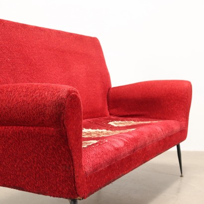 Sofa Velvet Italy 1950s-1960s