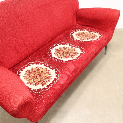 Sofa Velvet Italy 1950s-1960s