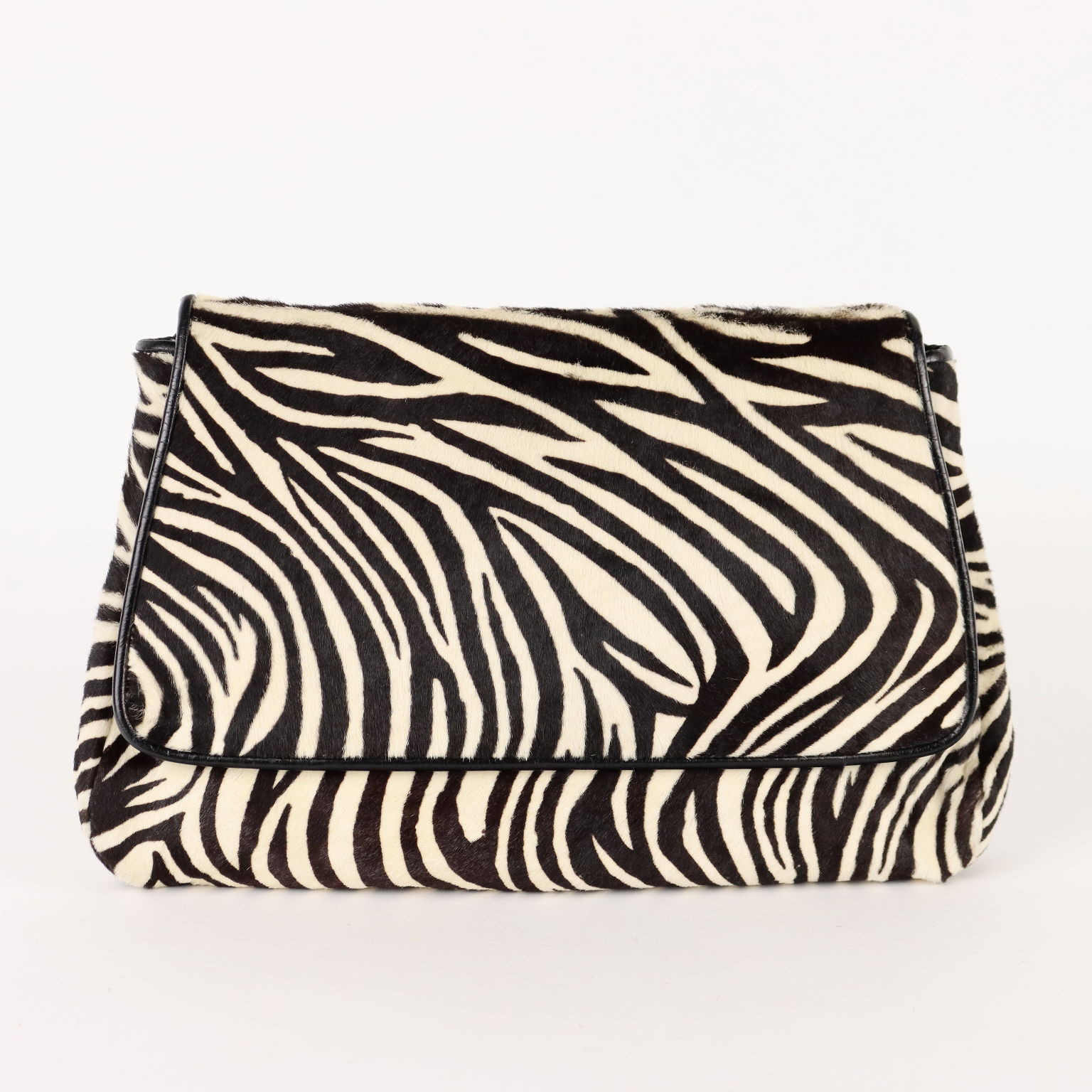 Borsa pitonata bianca e nera store