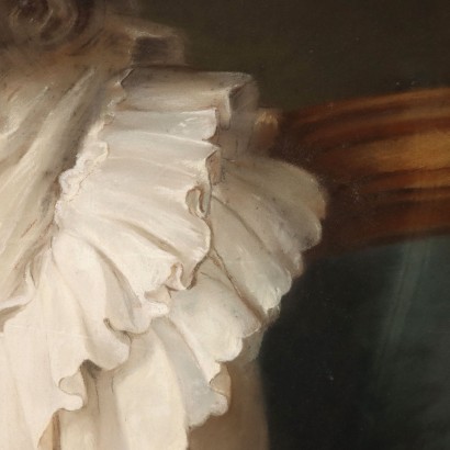 arte, arte italiano, pintura italiana antigua, retrato de una mujer noble del siglo XVIII