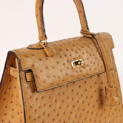 Borsa Vintage in Struzzo con Cintura