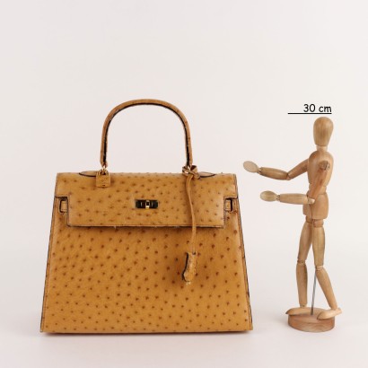 Borsa Vintage in Struzzo con Cintura