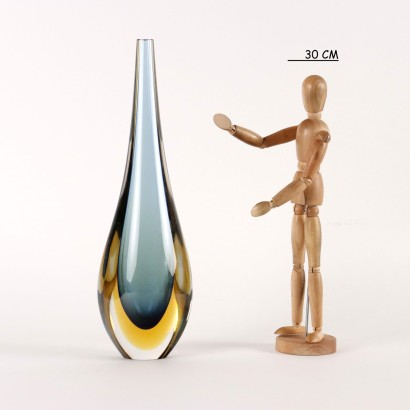 Vase Glas Italian 1960er