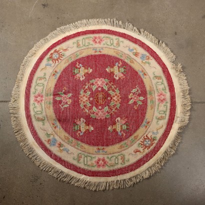 Tapis Laine Noued Gros Chine XX Siècle