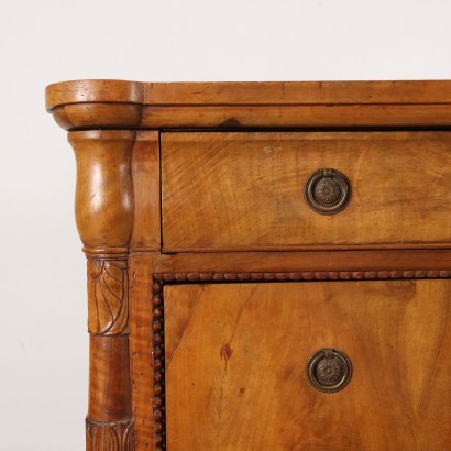 Pair of Chest of Drawers Charles X Mahogany Italy XIX Century