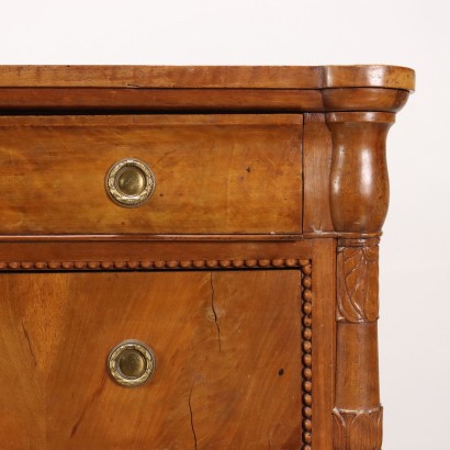 Pair of Chest of Drawers Charles X Mahogany Italy XIX Century