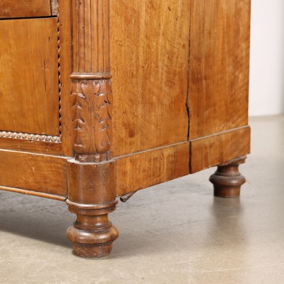 Pair of Chest of Drawers Charles X Mahogany Italy XIX Century