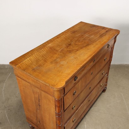 Pair of Chest of Drawers Charles X Mahogany Italy XIX Century