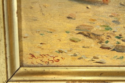 arte, siglo XIX, arte del siglo XIX, 800, Andrea Markò (1824-1895), atribuible a Andrea Markò (1824-1895), paisaje, Serafino De Tivoli, Scuola di Staggia, 1856, óleo sobre lienzo