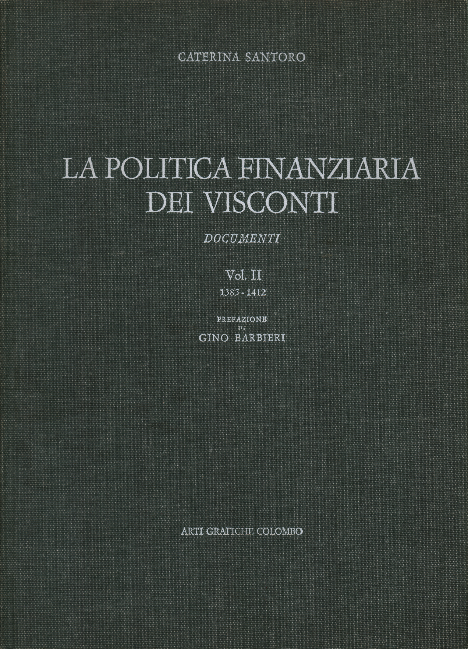 La politica finanziaria dei Visconti (Vo