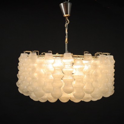 Ceiling Lamp Glass Italy 1960s