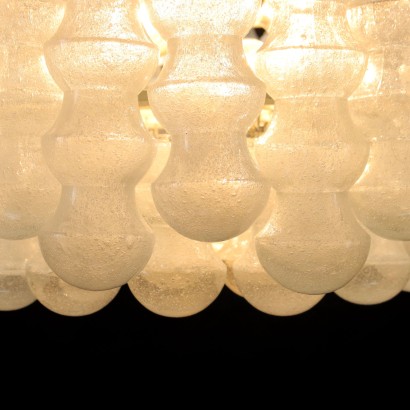 Ceiling Lamp Glass Italy 1960s