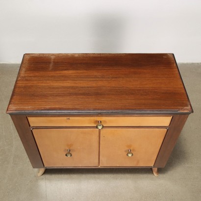 Pair of Bedside Tables Beech Veneer Italy 1940s