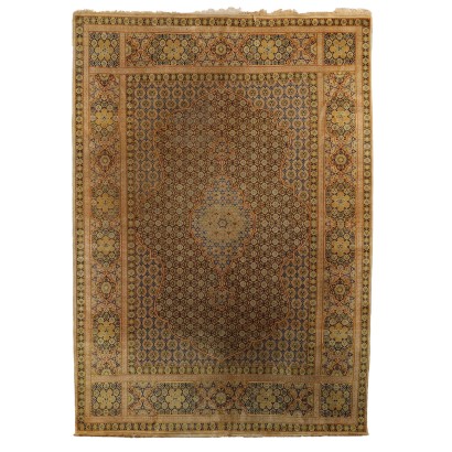 Tapis Tabriz Laine Noeud Fin Perse XXe Siècle
