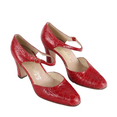 Zapatos rojos de la vendimia