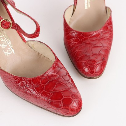 Vintage Shoes Reptile Leather N. 5,5 Italy 1960s-1970s