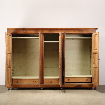 Wardrobe Louis Philippe Walnut Italy XIX Century