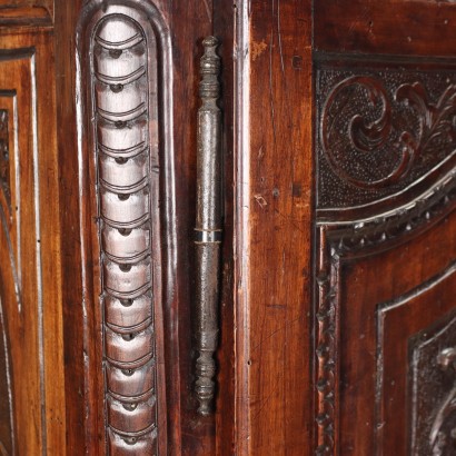 Wardrobe Provencal Walnut Italy XIX Century