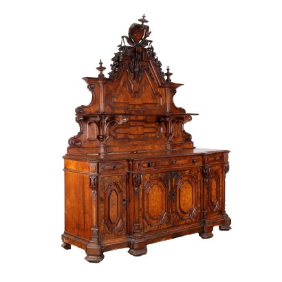 Cupboard Umbertino Walnut Italy XIX Century