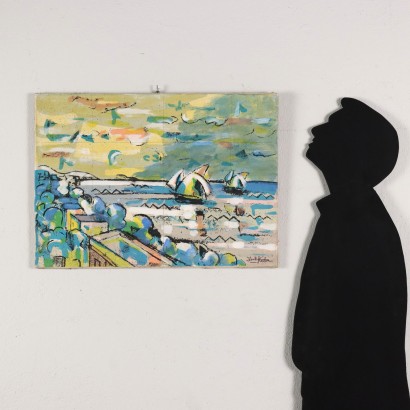 arte, arte italiana, arte Contemporanea italiana, arte Contemporanea,Serigrafia di Ibrahim Kodra,Senza titolo,Ibrahim Kodra