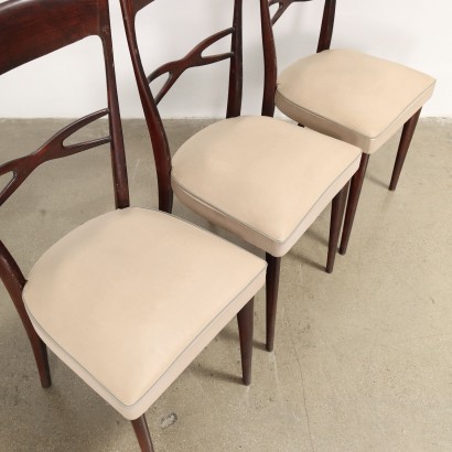 Gruppe von 6 Stühlen Buche Italien 1950er-1960er