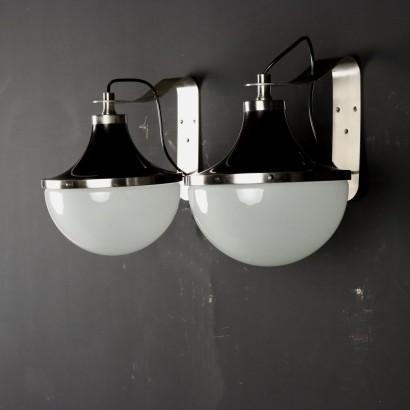 Lampes Pi Parete Artemide Verre Italie Années 1960