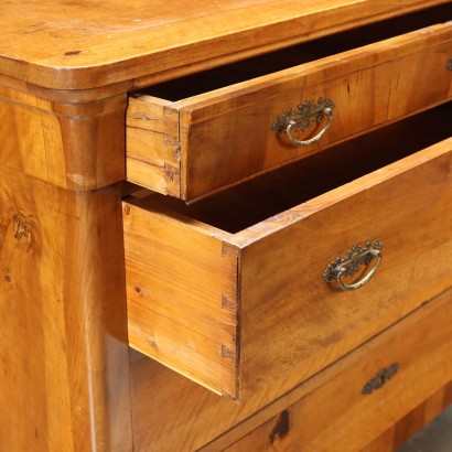 Chest of Drawers Charles X Mahogany Italy XIX Century