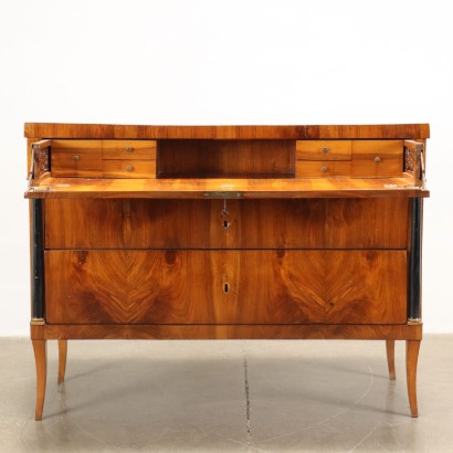 Chest of Drawers Empire Walnut Italy XIX Century