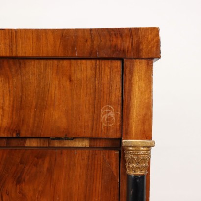 Chest of Drawers Empire Walnut Italy XIX Century