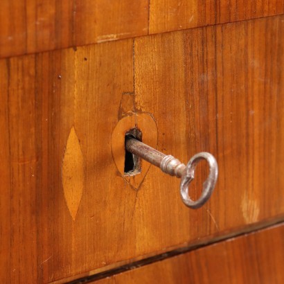 Chest of Drawers Empire Walnut Italy XIX Century