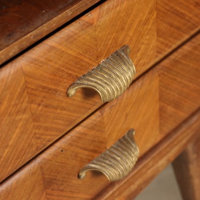 Writing Desk Walnut Veneer Italy 1950s-1960s