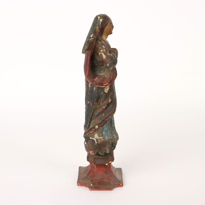 La Vièrge Marie Sculpture en Bois Italie XVIIIe Siècle