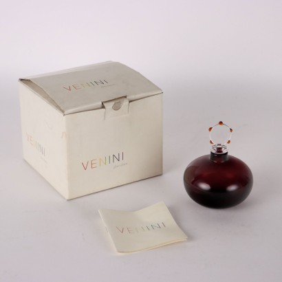 Venini Bottle in Original Box Glass Italy 1990