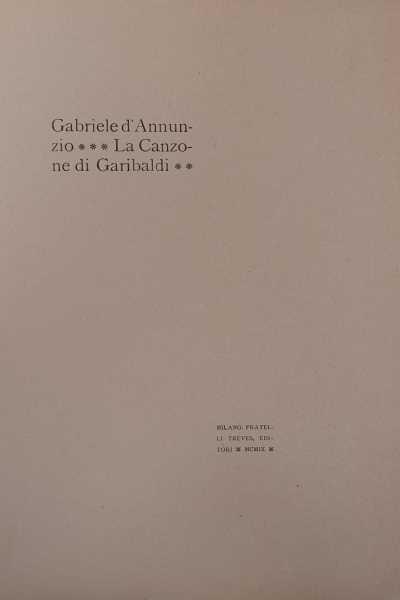 The Song of Garibaldi