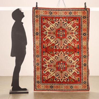 Kazak Teppich Wolle Großer Knoten Türkei 1980er