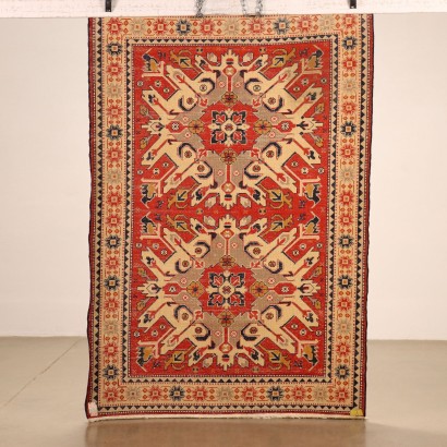 Kazak Teppich Wolle Großer Knoten Türkei 1980er