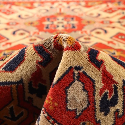 Kazak Teppich Wolle Großer Knoten Türkei 1980er