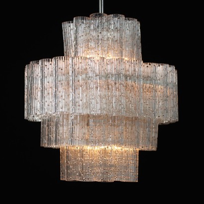 Ceiling Lamp Glass Italy 1960s