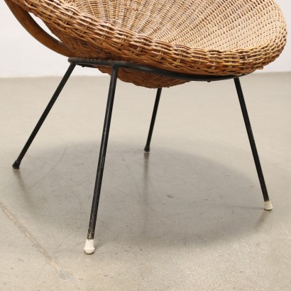 arte moderno, diseño de arte moderno, sillón, sillón de arte moderno, sillón de arte moderno, sillón italiano, sillón vintage, sillón de los años 60, sillón de diseño de los años 60, sillones de mimbre de los años 60