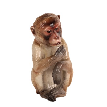 Scimmia in Ceramica Manifattura Ronzan