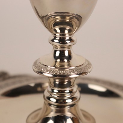 Candle Holder Man. Pampaloni Silver Italy XX Century