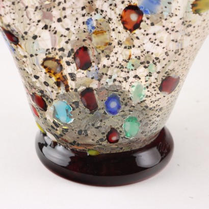 modernariato, modernariato di design, vaso, vaso modernariato, vaso di modernariato, vaso italiano, vaso vintage, vaso anni '60, vaso design anni 60,Vaso Fazzoletto in Vetro di Murano