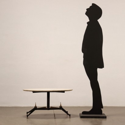 Table Basse Métal Italie Années 1960