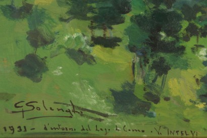 Kunst, Malerei, Gemälde, 900 Giuseppe Solenghi, Giuseppe Solenghi Landschaft