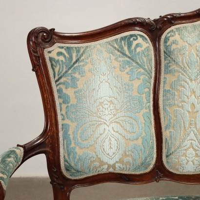 Sofa Rococo Style Mahogany Italy XX Century