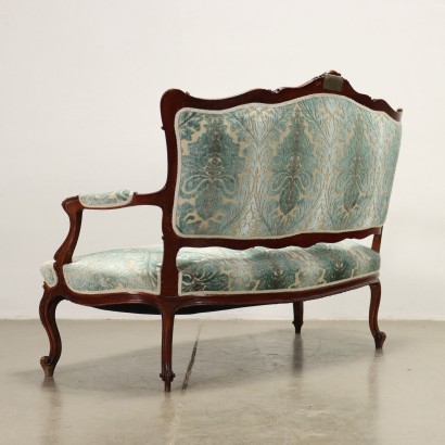 Sofa Rococo Style Mahogany Italy XX Century