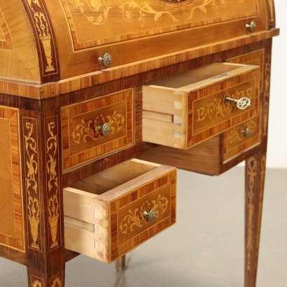 Writing Desk Neo-Classical Style Wood Italy XX Century