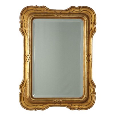 Mirror Gilded Wood Italy XX Century