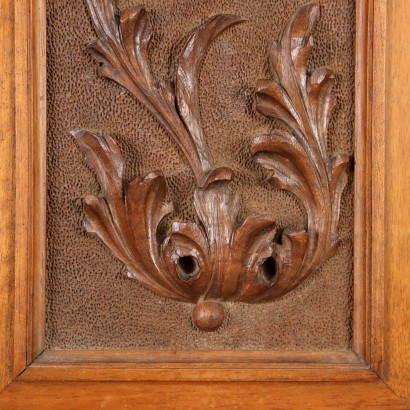 Nische Neorenaissance Nussholz Italien XIX Jhd
