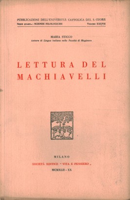Lettura del Machiavelli
